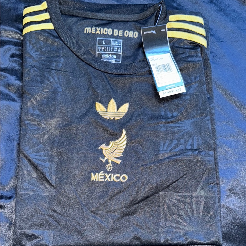 Adidas Mexico 2025 Black Jersey Size Large